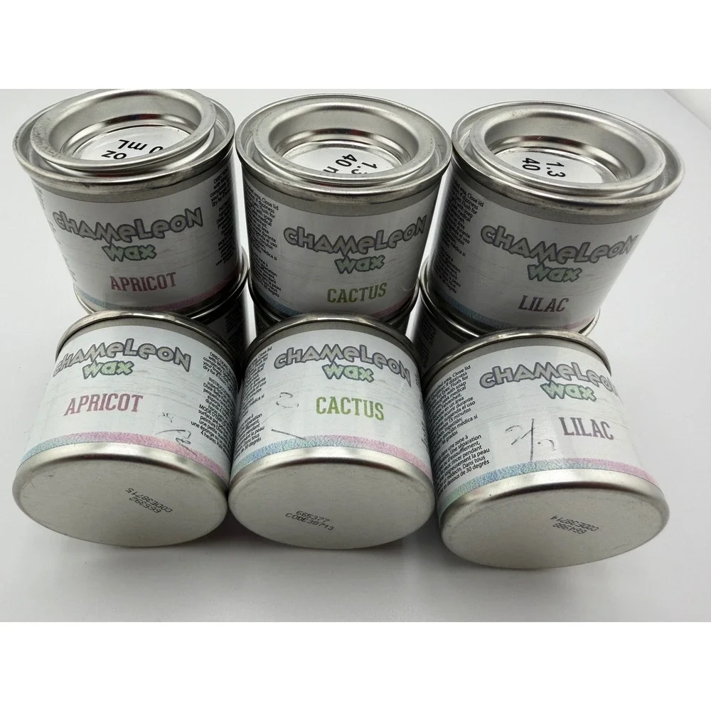Chameleon Wax Furniture Finishing Iridescent Wax 40ml: Apricot Cactus Lilac